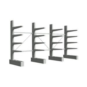 Heavy Duty - Single Sided 3000 High 4 Post - 1200 Arms - 1800 Post Spacings