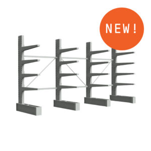 Heavy Duty - Single Sided 3000 High 4 Post - 1200 Arms - 1800 Post Spacings