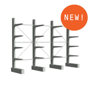 Heavy Duty - Single Sided 4 Post 4000 High - 1200 Arms - 1800 Post Spacings
