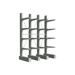 Heavy Duty - Single Sided 4 Post 4000 High - 1200 Arms - 900 Post Spacings