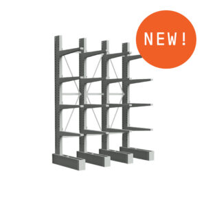 Heavy Duty - Single Sided 4 Post 4000 High - 1200 Arms - 900 Post Spacings